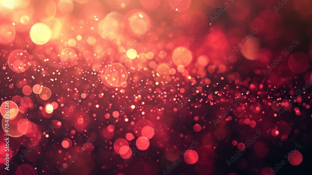 Red glow particle abstract bokeh background Red glow particle abstract bokeh background