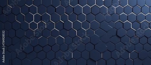 abstract 3d hexagonal background vector illustration