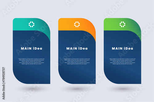 Main idea Badge concept Design for processing Practice. Professional charts sistym. Vector illustration