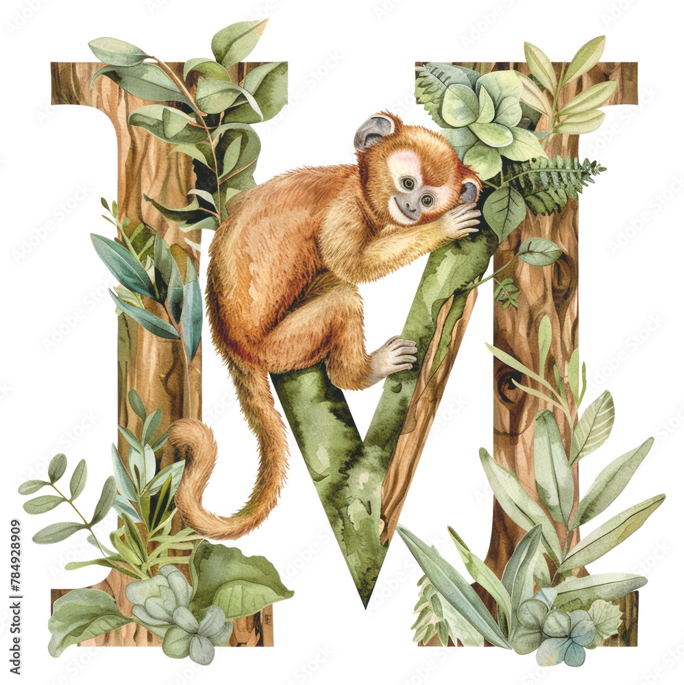 Obraz premium PNG The letter M nature outdoors drawing