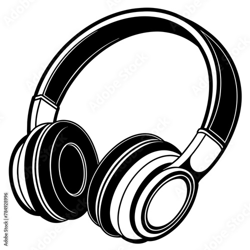 headphones isolated on white background
