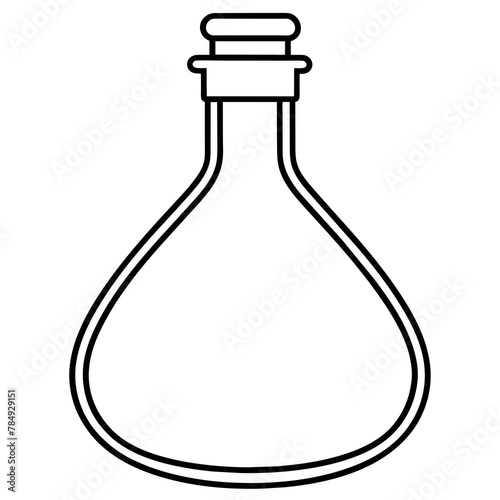 illustration of  flask vector