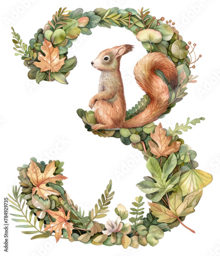 PNG The letter number 3 drawing nature rodent