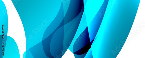 A detailed closeup image of a vibrant electric blue wave on a crisp white background, showcasing the fluidity and beauty of water in automotive design