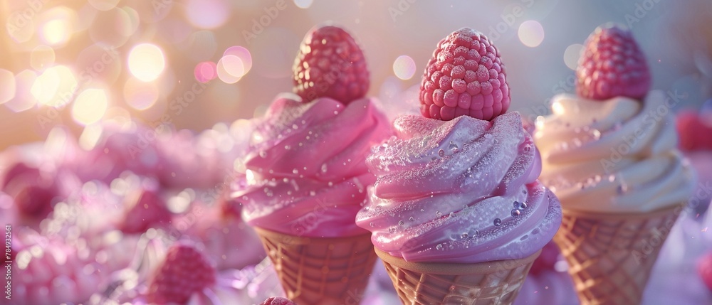 3D fashion ice cream, where color meets dessert in stylish flair ,ultra HD,clean sharp,high resulution 3D fashion ice cream, where color meets dessert in stylish flair ,ultra HD,clean sharp,high resulution