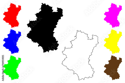 Luxembourg Province  Kingdom of Belgium  Provinces of Belgium  Walloon Region  map vector illustration  scribble sketch Belgian Luxembourg map