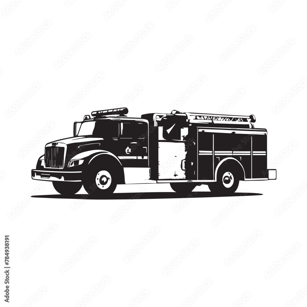 fire truck icon logo vector design