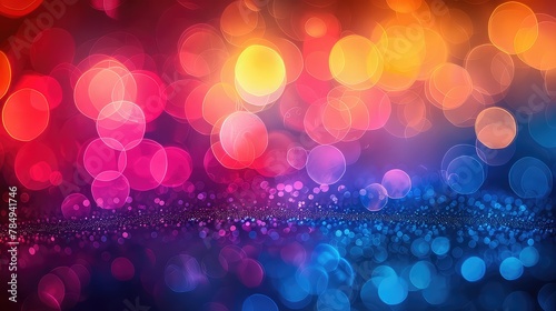 abstract bokeh circles glitter for background