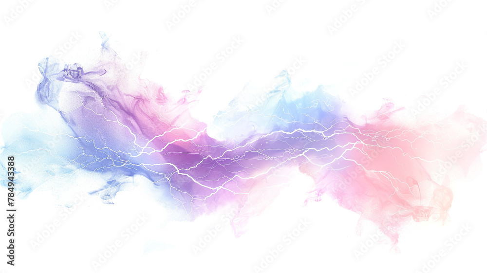 pastel fantasy lightning spark on white background pastel fantasy lightning spark on white background