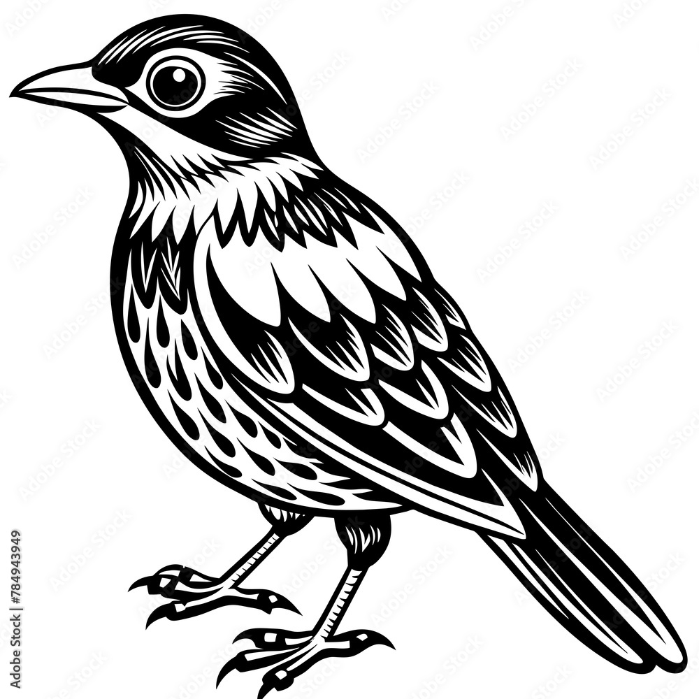 Fototapeta premium Bird vector illustration.