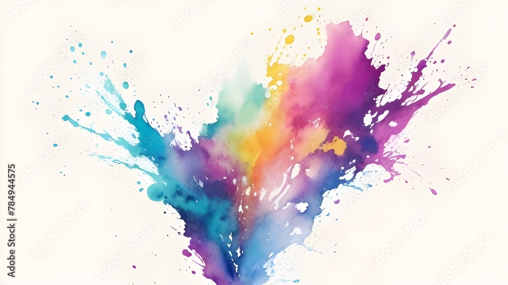 Vibrant abstract  Watercolor Explosion