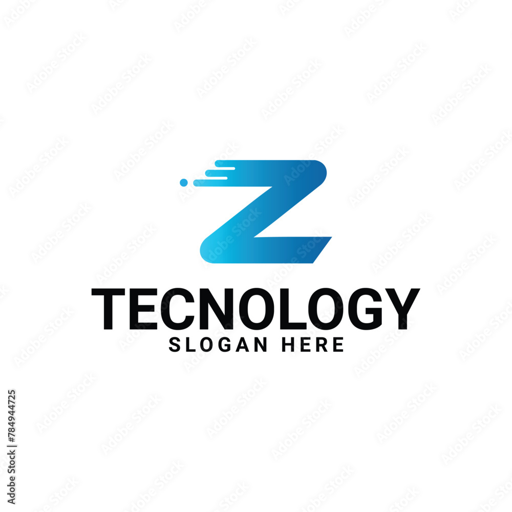 Letter Z Logo Design Vector In Blue Gradient stock illustration Letter Z Logo Design Vector In Blue Gradient stock illustration