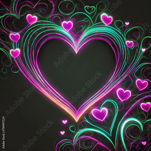 background with heart