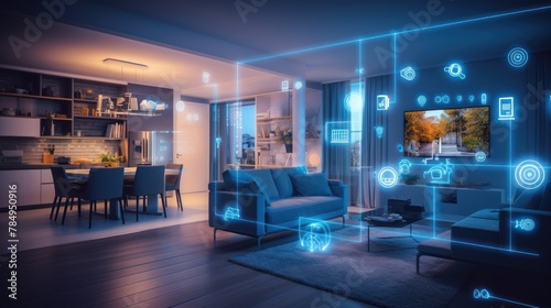 smart home setup with interconnected devices   enabling remote control and automation