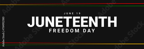 Juneteenth Day. Emancipation or Freedom day background design. American annual holiday. Vector illustration