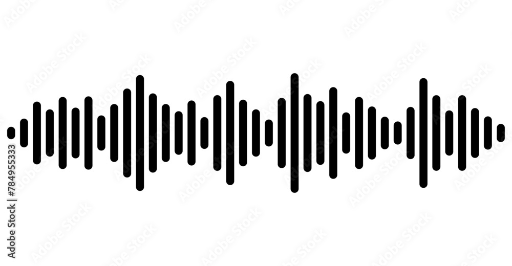 Waves of the equalizer isolated on white backgroun Waves of the equalizer isolated on white backgroun