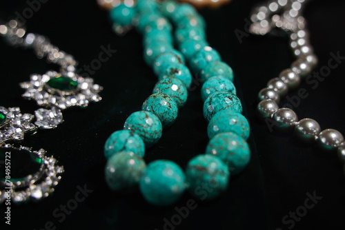 Beads made of natural stone - turquoise.