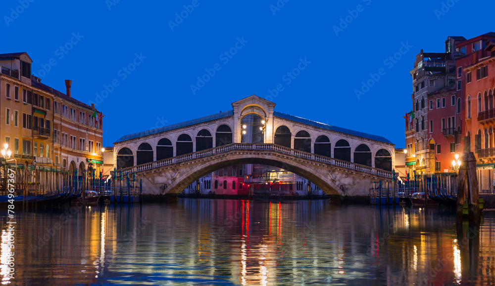 Rialto Bridge at dusk - Venice, Italy