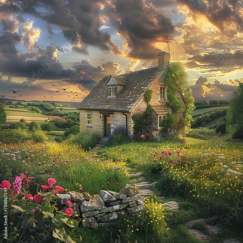 house in the mountains