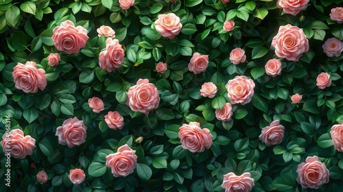 Floral Seamless Background. Rose Garden Seamless Background.