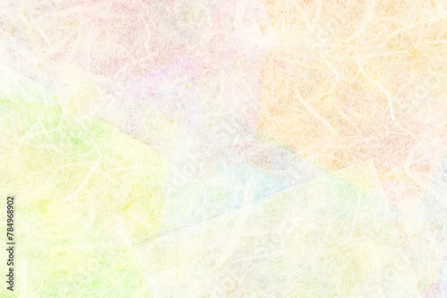 カラフルな和紙素材