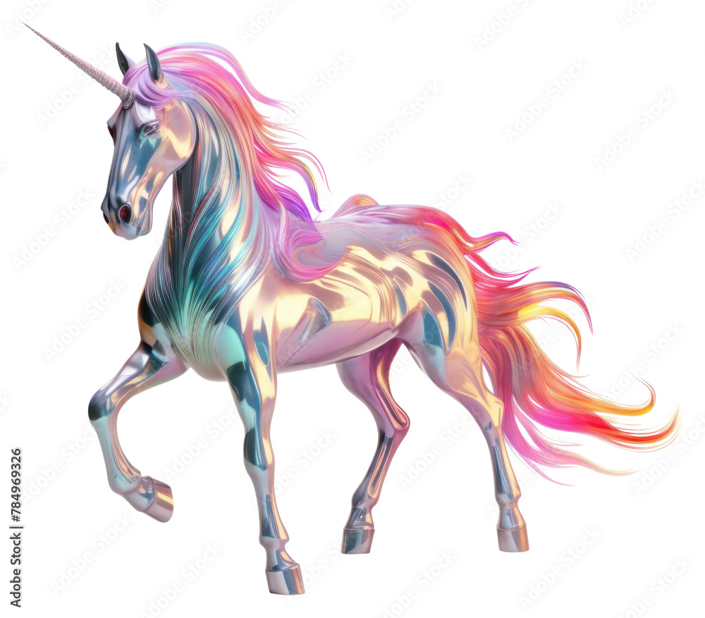 PNG  Unicorn iridescent animal mammal horse