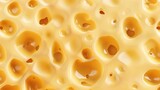 Luxurious gold cheese texture with holes exudes opulence and richness, Ai Generated.
