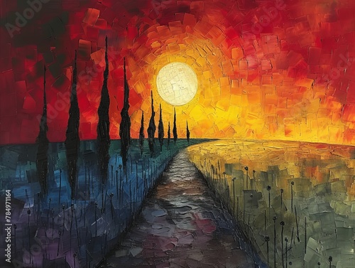 Pathway to the Setting Sun