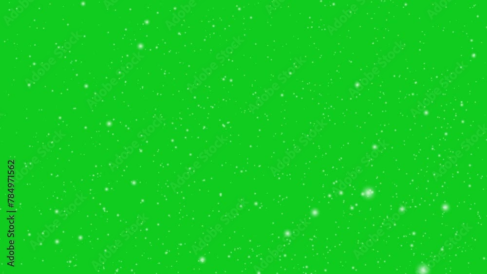 Falling snow flakes overlay, snow falling green screen video. Winter snow, snow animation, seamless loop.