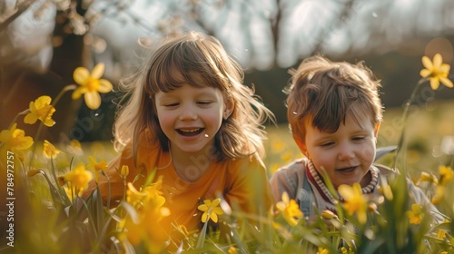 "Springtime Joy: Canon Captures Children's Playfulness"