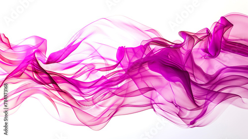 A pop of vibrant magenta injecting energy into the abstract design. Isolated on solid white background.