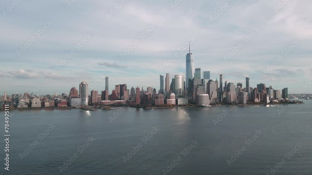 New York City skyline. Manhattan Skyscrapers in NYC. New York City skyline. Manhattan Skyscrapers in NYC.