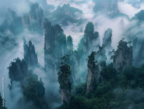 Enigmatic Stone Forests of Zhangjiajie  China