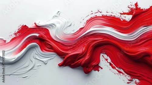 Red and white oil painting mixed. Best for Abstract background.