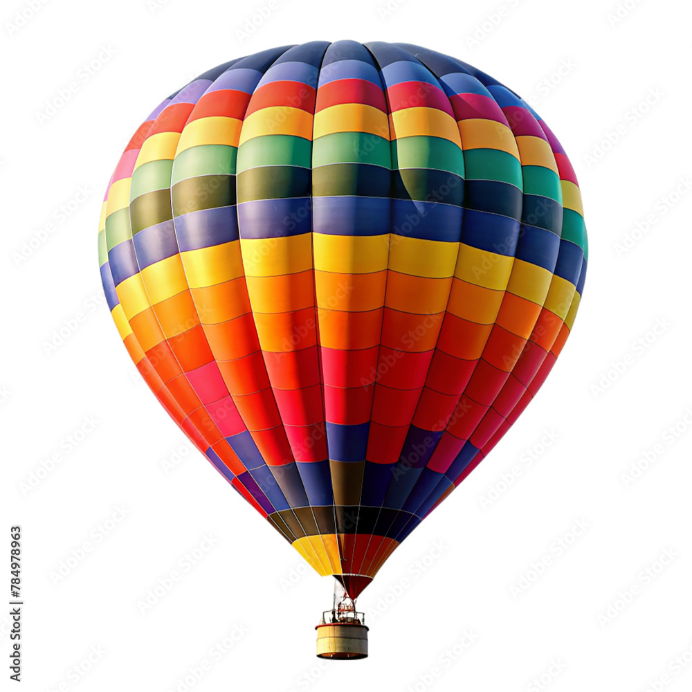 Obraz premium Hot air balloon isolated on transparent background