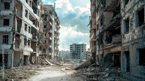 "Canon Captures the Devastation: War-Damaged Urban Buildings"