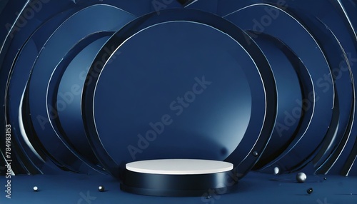 Glamourous Display: 3D Rendered Cosmetic Background