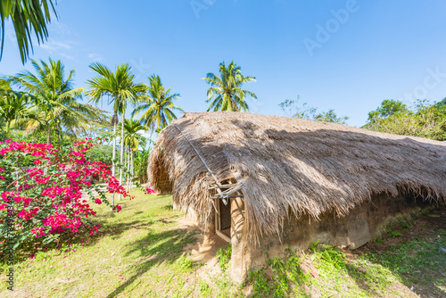 Baicha Boathouse in Hainan Dongfang City under the Chinese sun photo