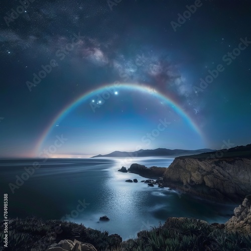 rainbow over the ocean