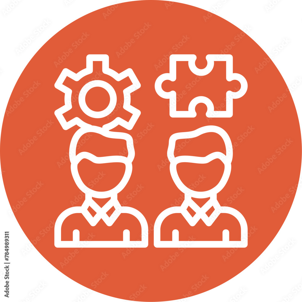 Teamwork Puzzle Icon