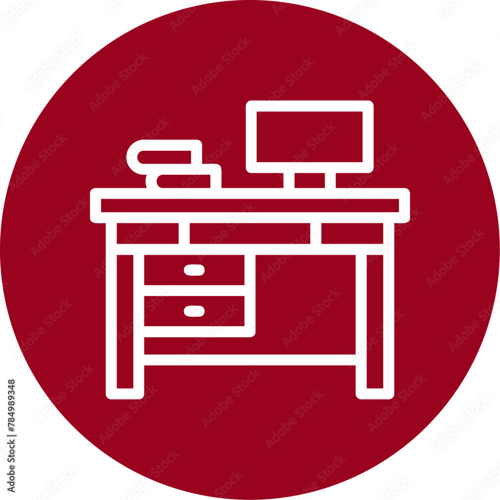 Office Desk Icon Office Desk Icon