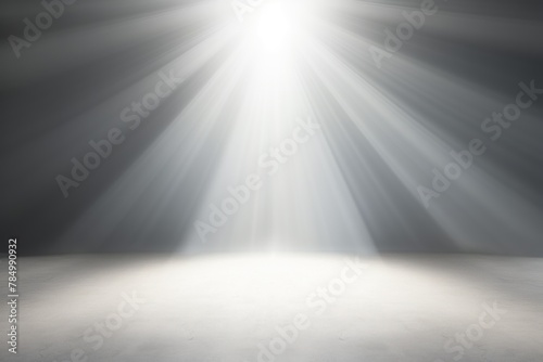 3D rendering of light gray background with spotlight shining down on the center.