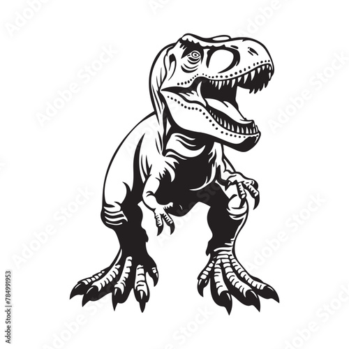 Dinosaur Tyrannosaurus Rex Image vector, Illustration, Design, Art photo