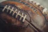 Vintage football on textured background