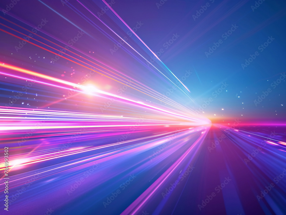 Modern abstract high-speed light motion effect, abstract kV main visual business PPT background