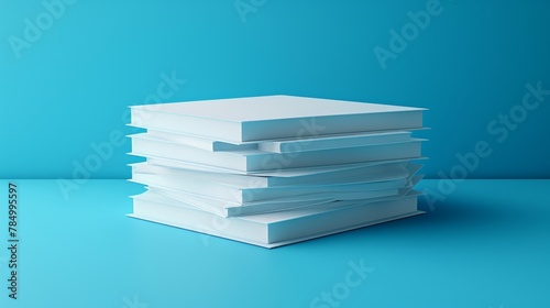 Illustration of stacked paper signs, template design element photo