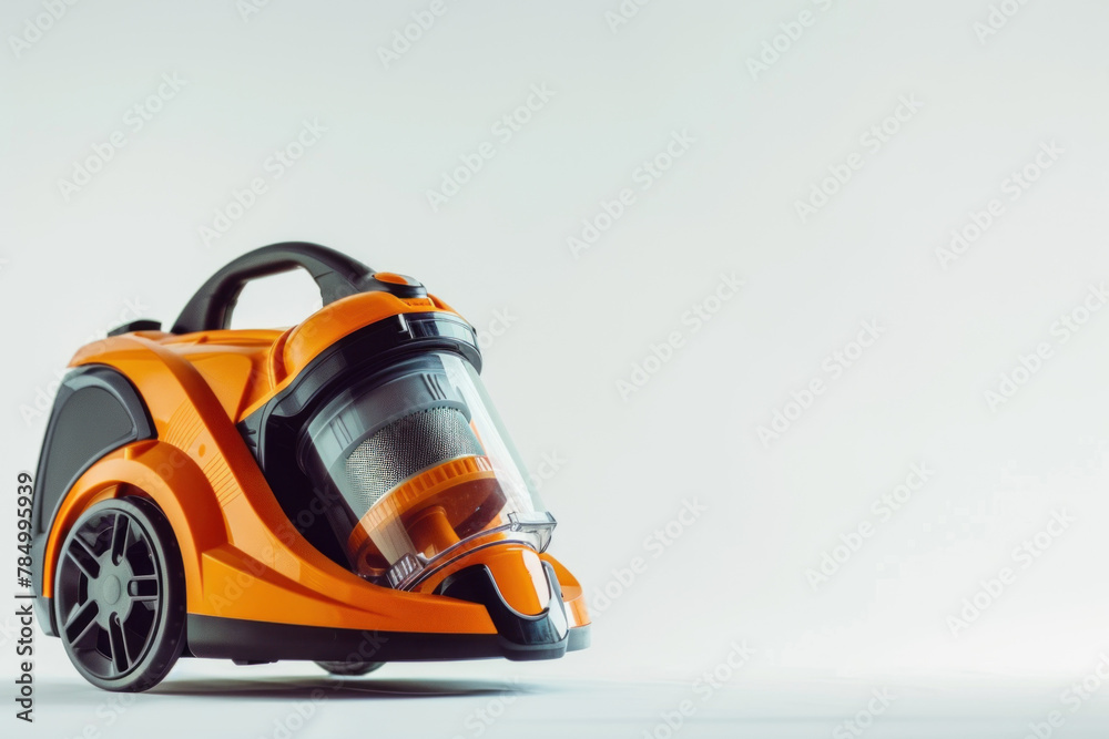 orange vacuum cleaner isolated on white background orange vacuum cleaner isolated on white background
