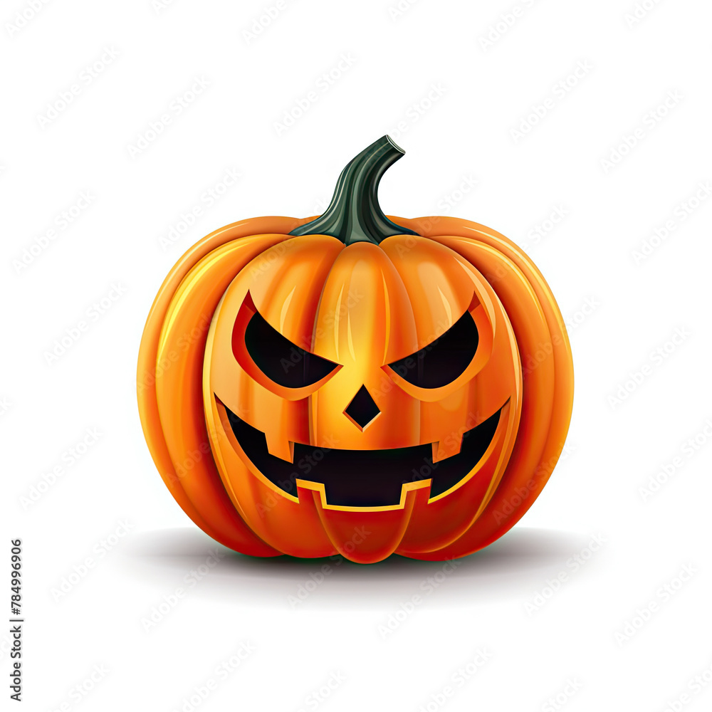 Fototapeta premium halloween pumpkin isolated on white