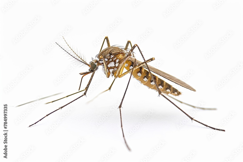Mystic portrait of Common house mosquito, beside view, full body shot, Close-up View, Mystic portrait of Common house mosquito, beside view, full body shot, Close-up View,