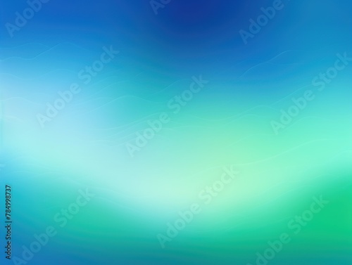 Abstract blue and green gradient background with blur effect, northern lights. Minimal gradient texture for banner design. Vector illustration